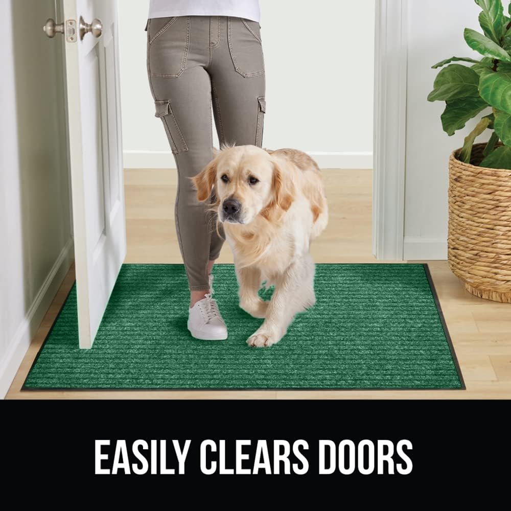 GORILLA GRIP Traffic Guard Door Mat, Heavy Duty Welcome Mats, Commercial Office Space Doormat