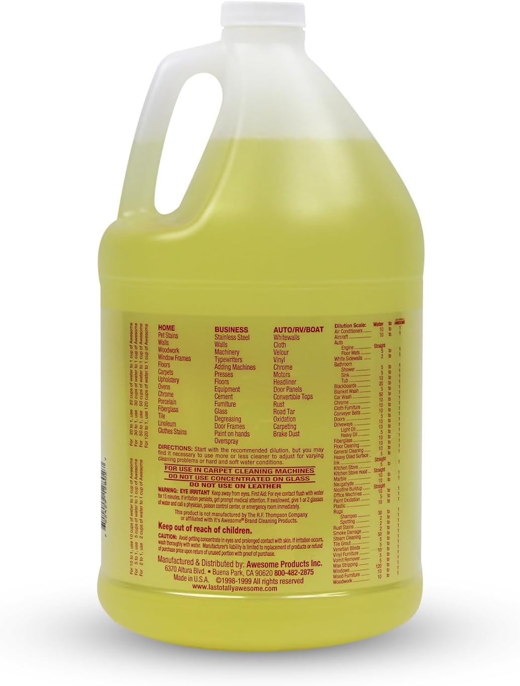 La's Totally Awesome All Purpose Cleaner Refill – 128oz (Pack of 2) Concentrated Multipurpose
