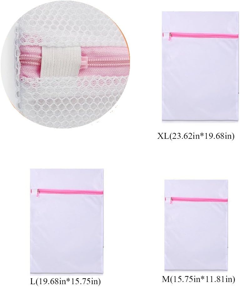 Pack of 5 Mesh Laundry Washing Bags-5 Large for Laundry,Blouse, Hosiery, Stocking, Underwear, Bra