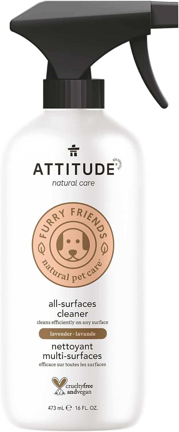 ATTITUDE All Surface Cleaner for Pets, Plant and Mineral-Based Ingredients, Vegan and Cruelty-free
