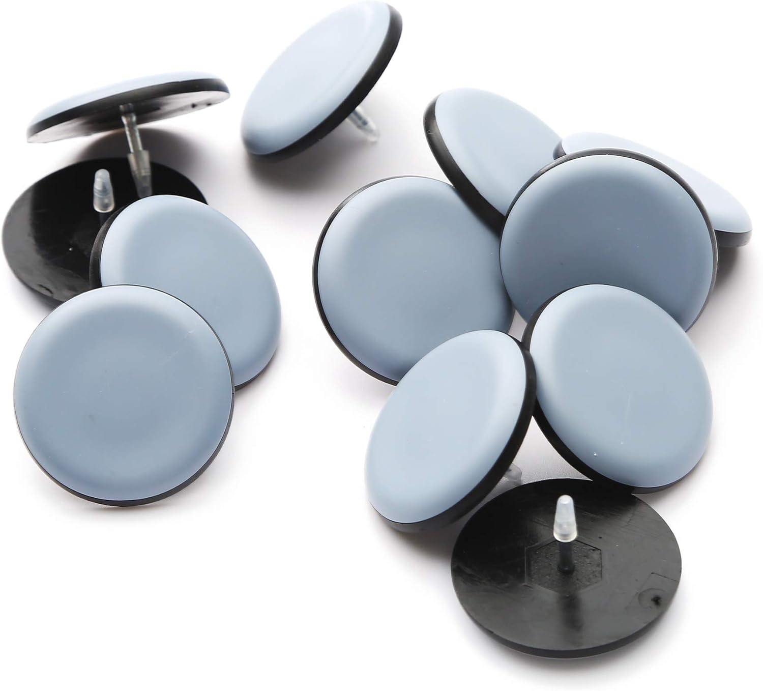 Furniture Glides Sliders-Furnigear PTFE (Teflon) Chair Leg Movers Sliders for Carpet and Hardwood