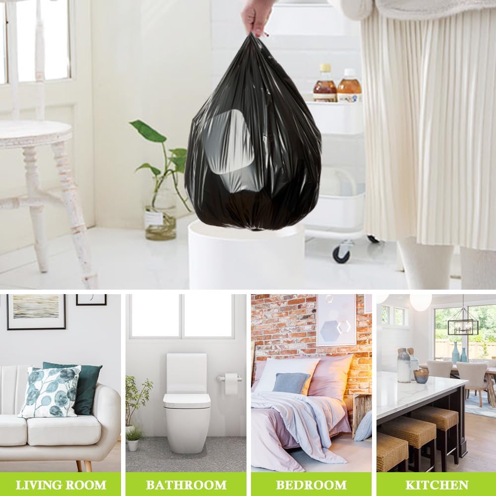 5 Gallon 180 Counts Small Strong Trash Bags Garbage Bags by RayPard, fit 18-20 Liter, 4.5-5,5.3 Gal