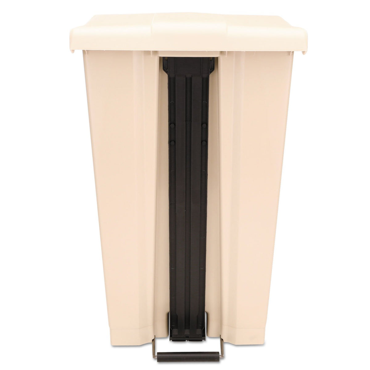 Rubbermaid Commercial Products Legacy Step-On Plastic Trash Can/Container, 23-Gallon, Beige