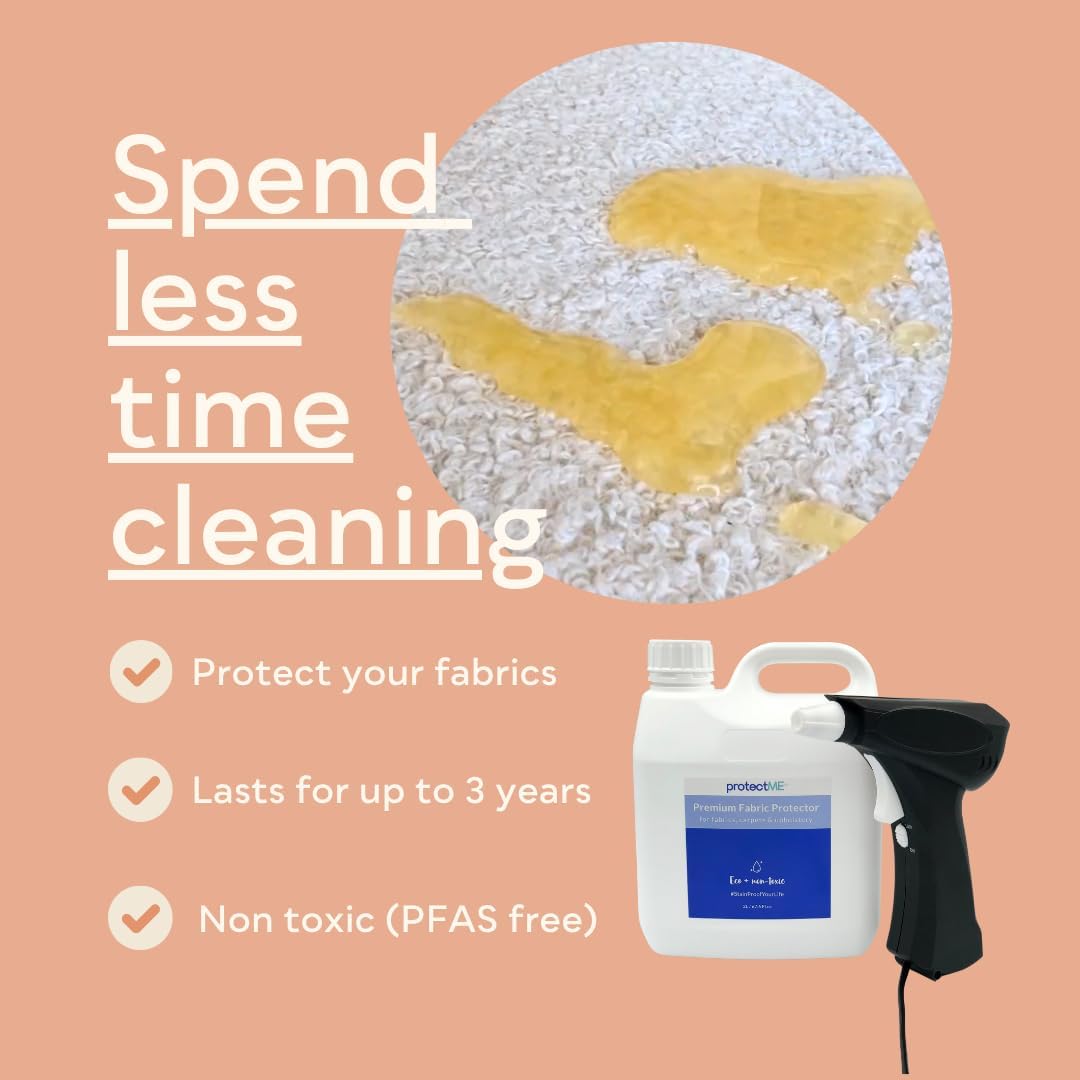 Fabric Protector and Stain Resistant Spray - Upholstery Fabric Spray for Stain Guard for Carpet