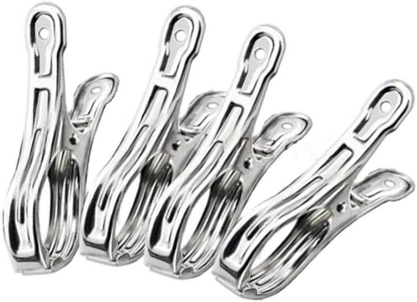 Metal ClothesPins,Row Cover Clips 20 Pack 3.5 Inch Stainless Steel Pool Towel Clips,Chair Clips for