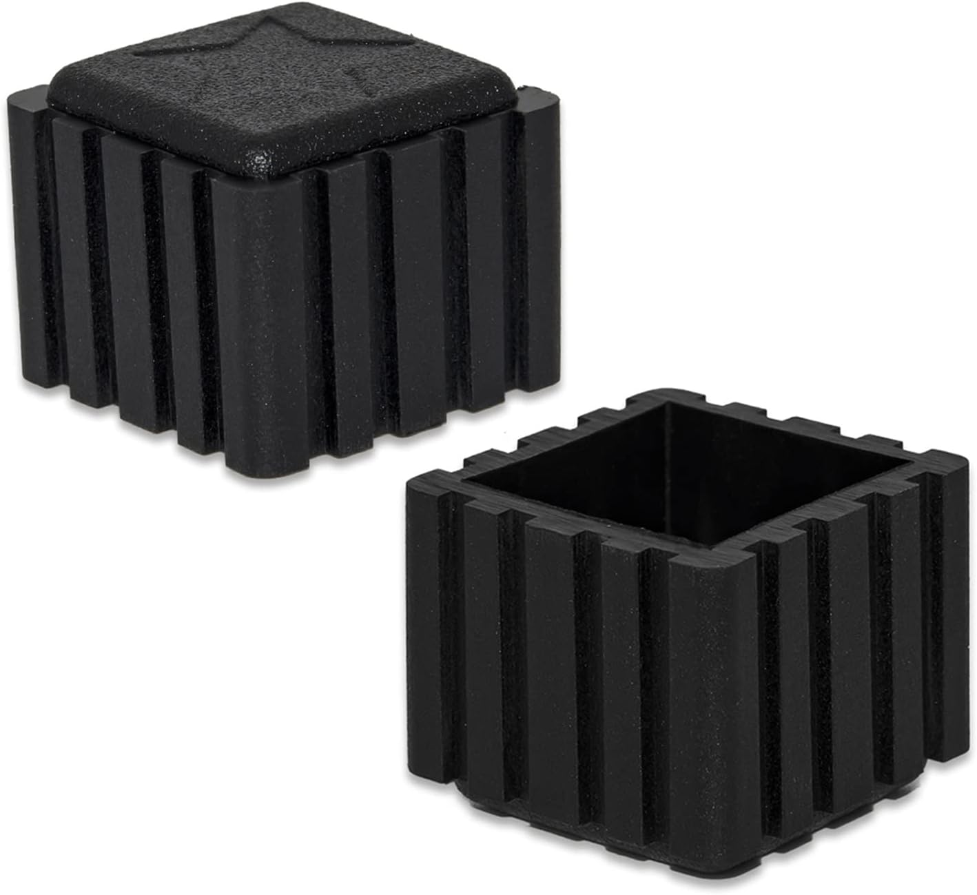 Flyshop Anti-Skid Non-Marking Synthetic Rubber Patio Chair Table Leg Caps Square Furniture Covers