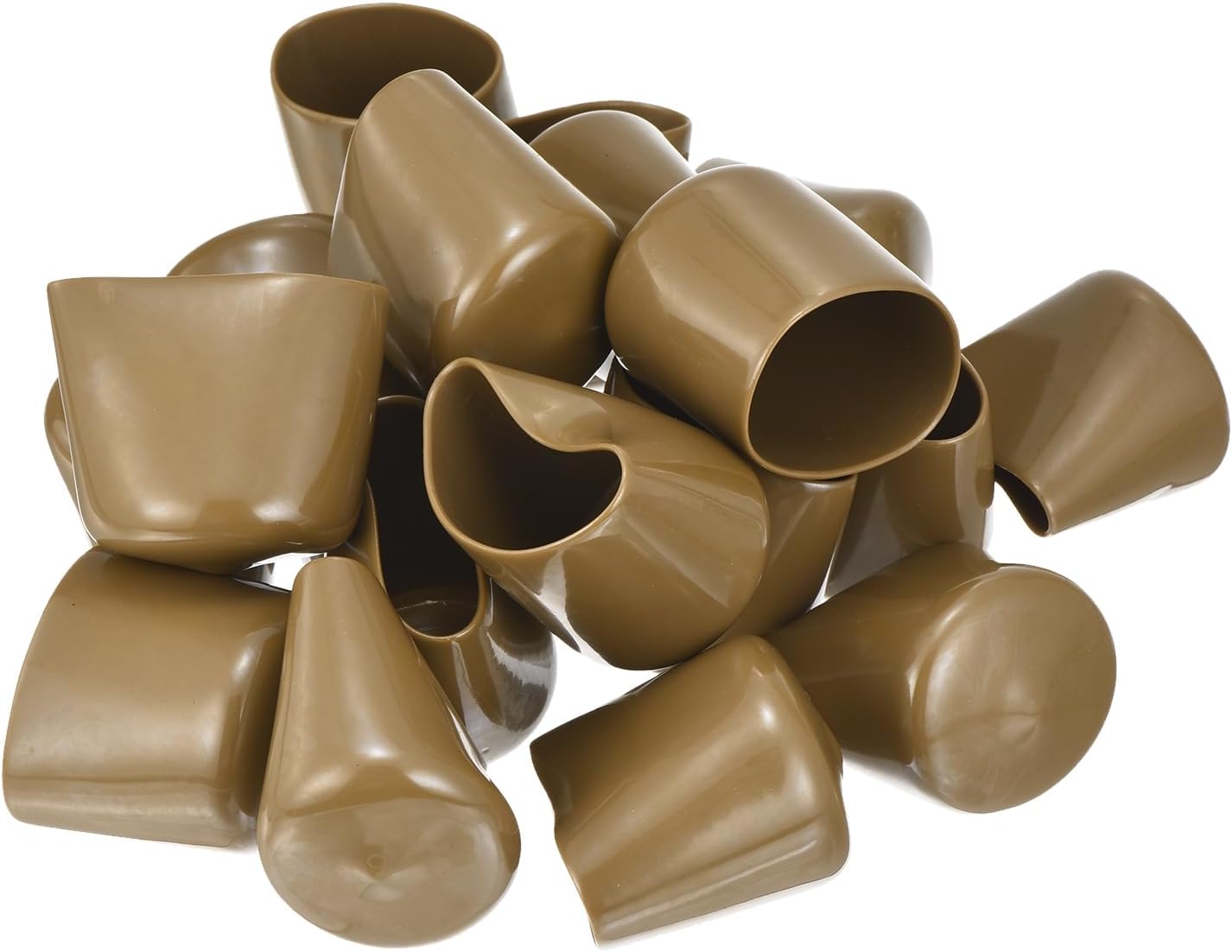 uxcell 20pcs Rubber End Caps 39mm(1 1/2") ID Vinyl PVC Round Tube Bolt Cap Cover Screw Thread