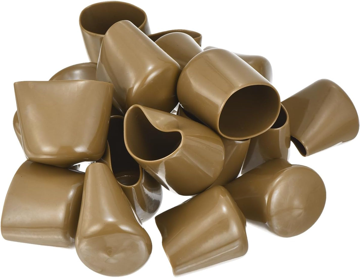 uxcell 20pcs Rubber End Caps 39mm(1 1/2") ID Vinyl PVC Round Tube Bolt Cap Cover Screw Thread