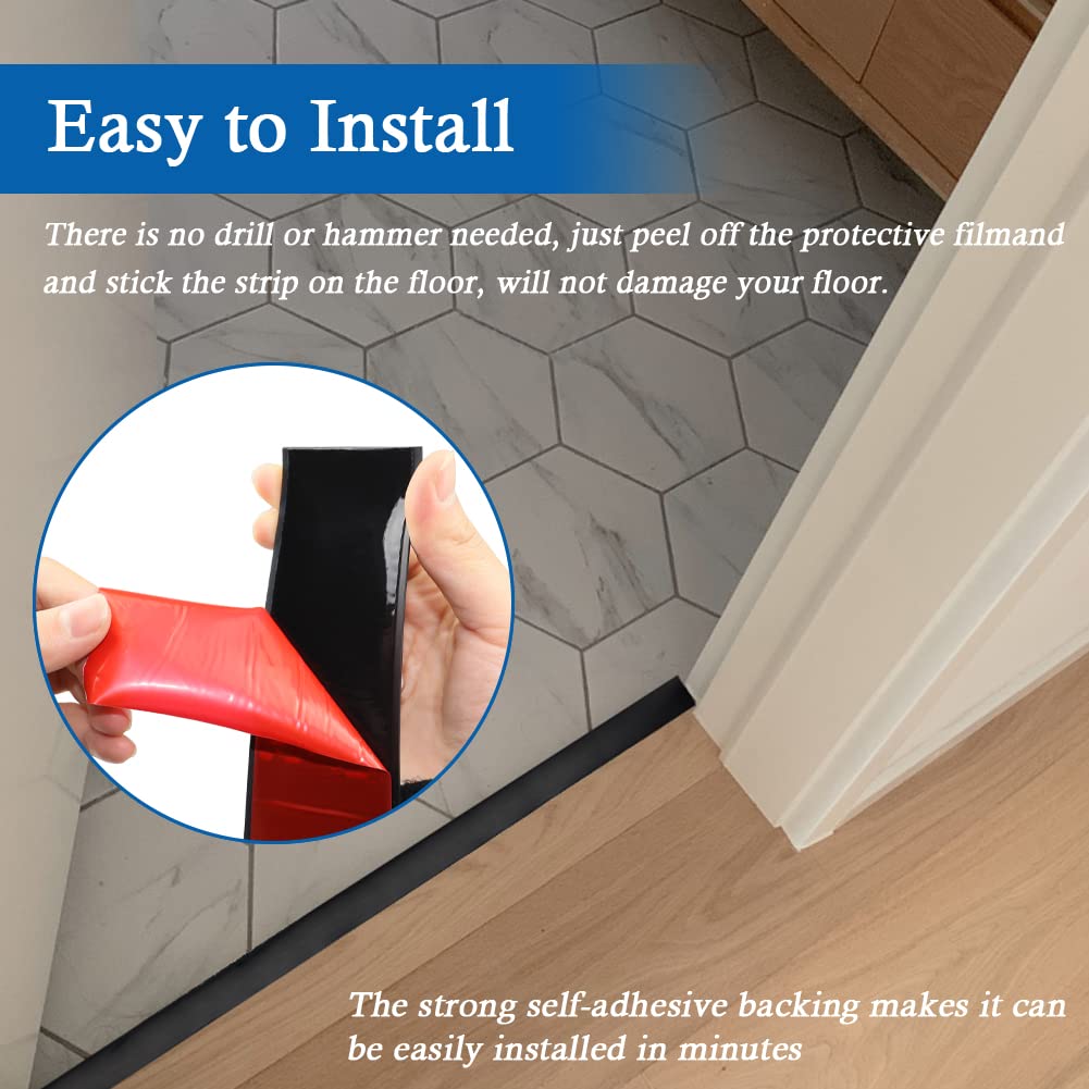 Floor Transition Strip Self Adhesive Floor Cover Strips Laminate 3" Wide Vinyl Flat Divider