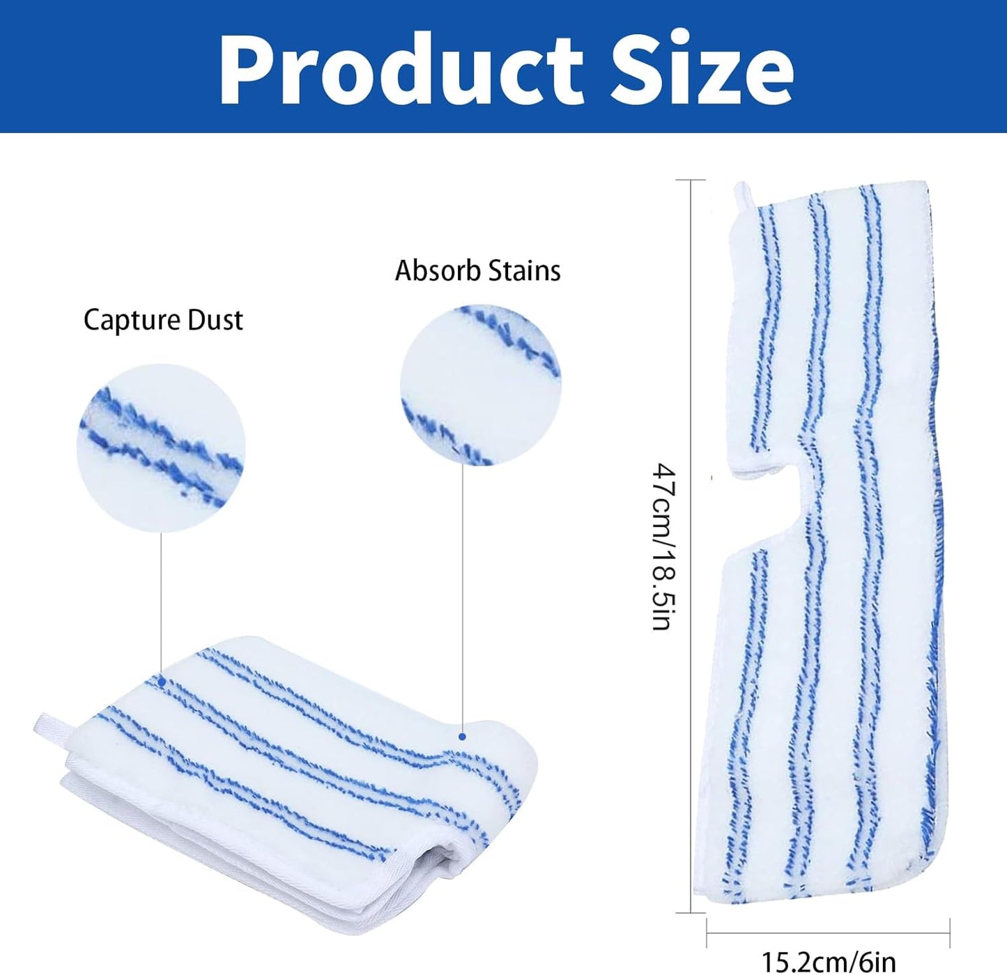 4 Pack Microfiber Mop Pads for O Cedar Mop Replace Head, Flip Mop Refills Compatible with O-Cedar
