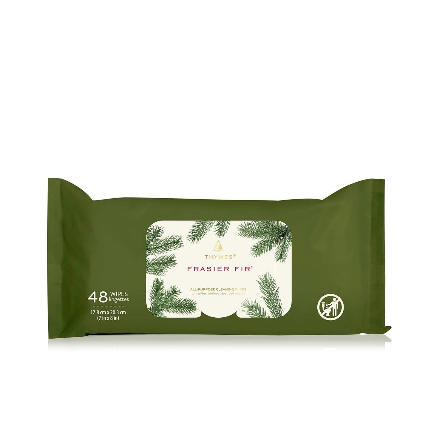 Thymes Frasier Fir All-Purpose Cleaning Wipes – Multi-Purpose Cleaning Wipes – Safe for