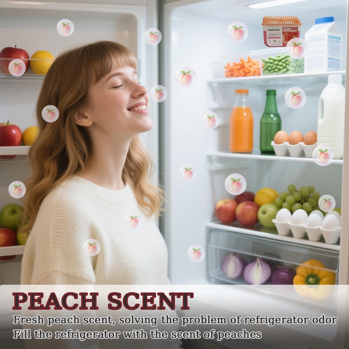 Fridge Deodorizer, Refrigerator Deodorizer More Effective Than Baking Soda, Natural Gel