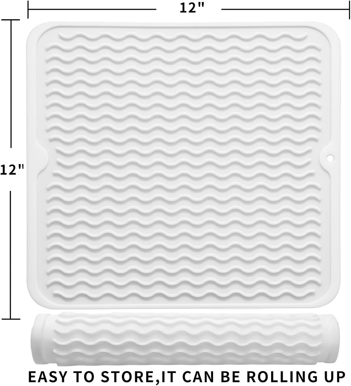 Silicone Dish Drying Mat for Multiple Usage,Easy clean,Eco-friendly,Heat-resistant Silicone Mat for
