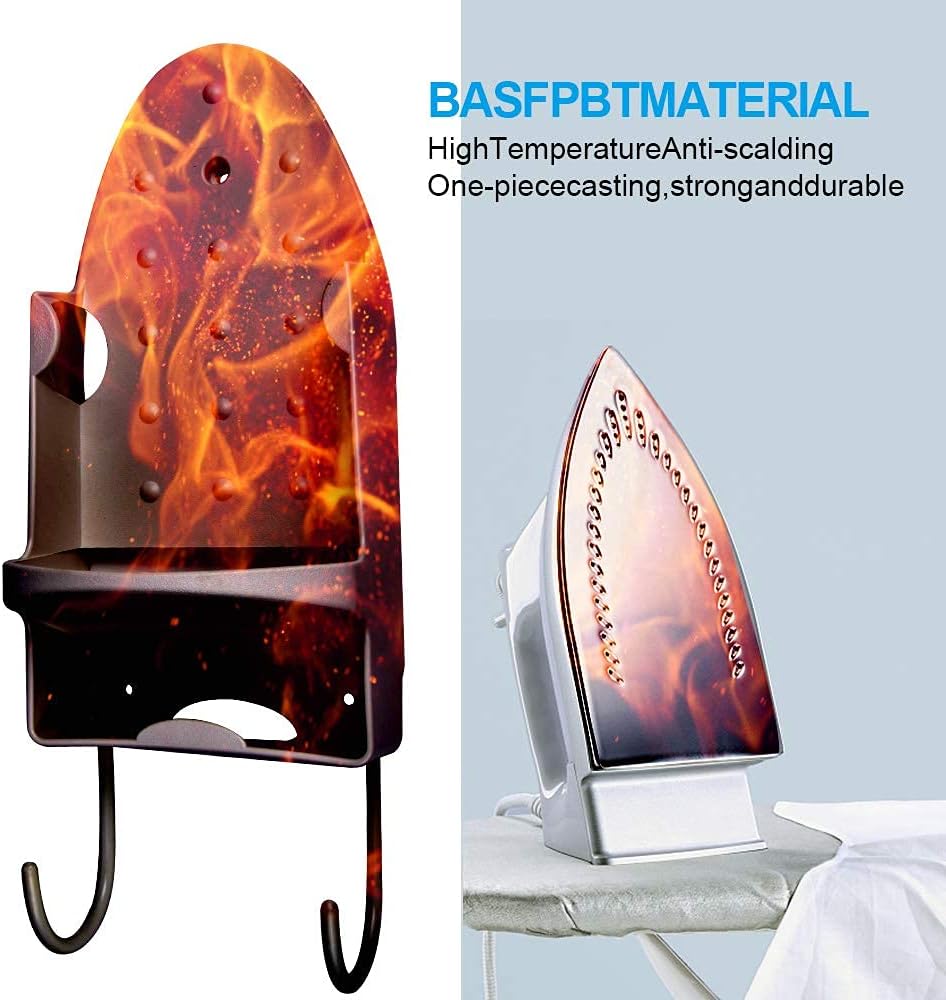 Ironing Board Hanger Wall Mount Iron Hanger Ironing Board Rack Electric Iron Holder Household