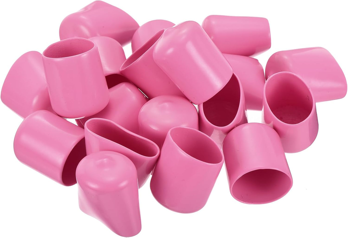 uxcell 20pcs Rubber End Caps 21mm ID Vinyl PVC Round Tube Bolt Cap Cover Screw Thread Protectors