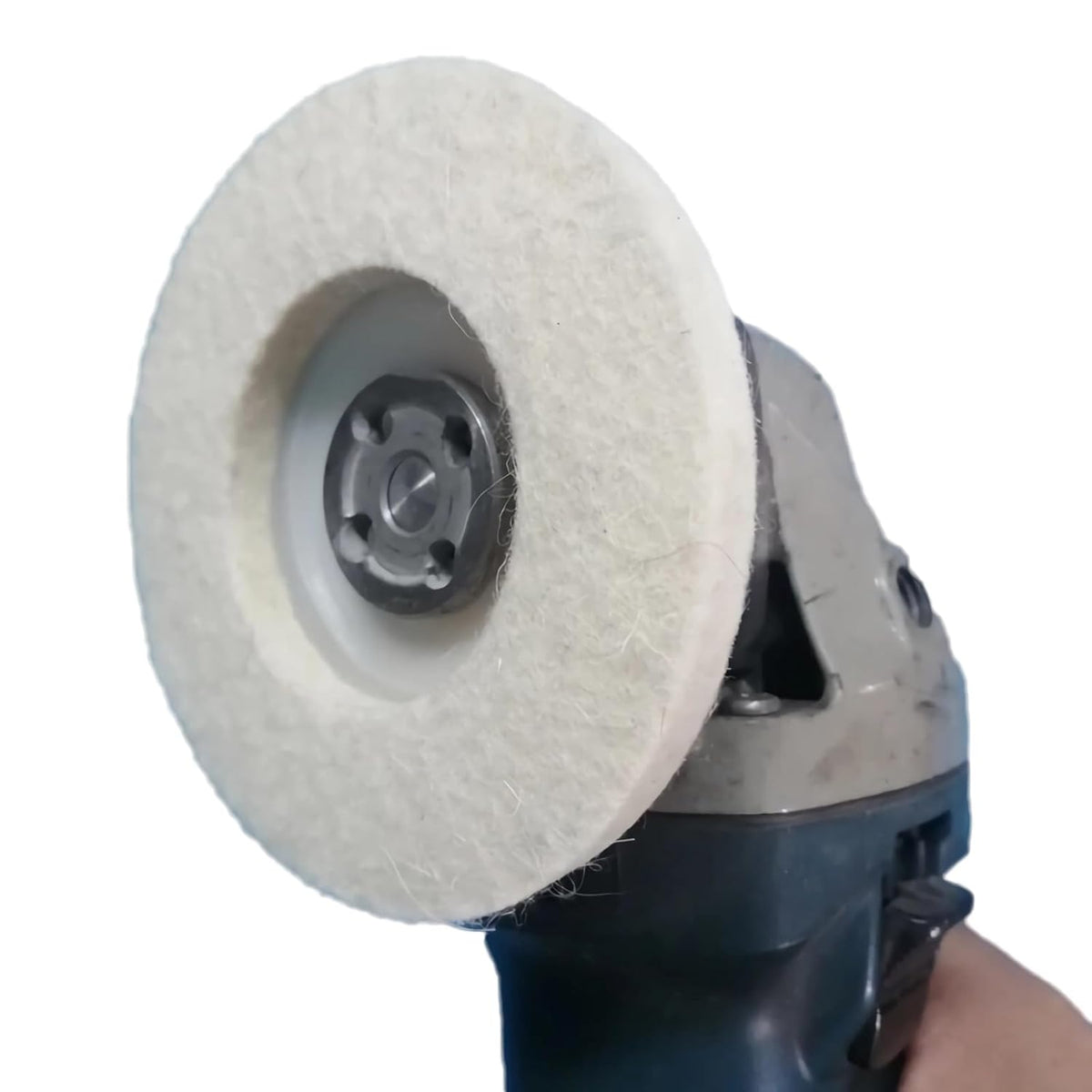 10 Pcs 4 Inch Wool Felt Polishing Wheel Disc,Wool Polishing Wheel Disc for 5/8" Arbor Angle