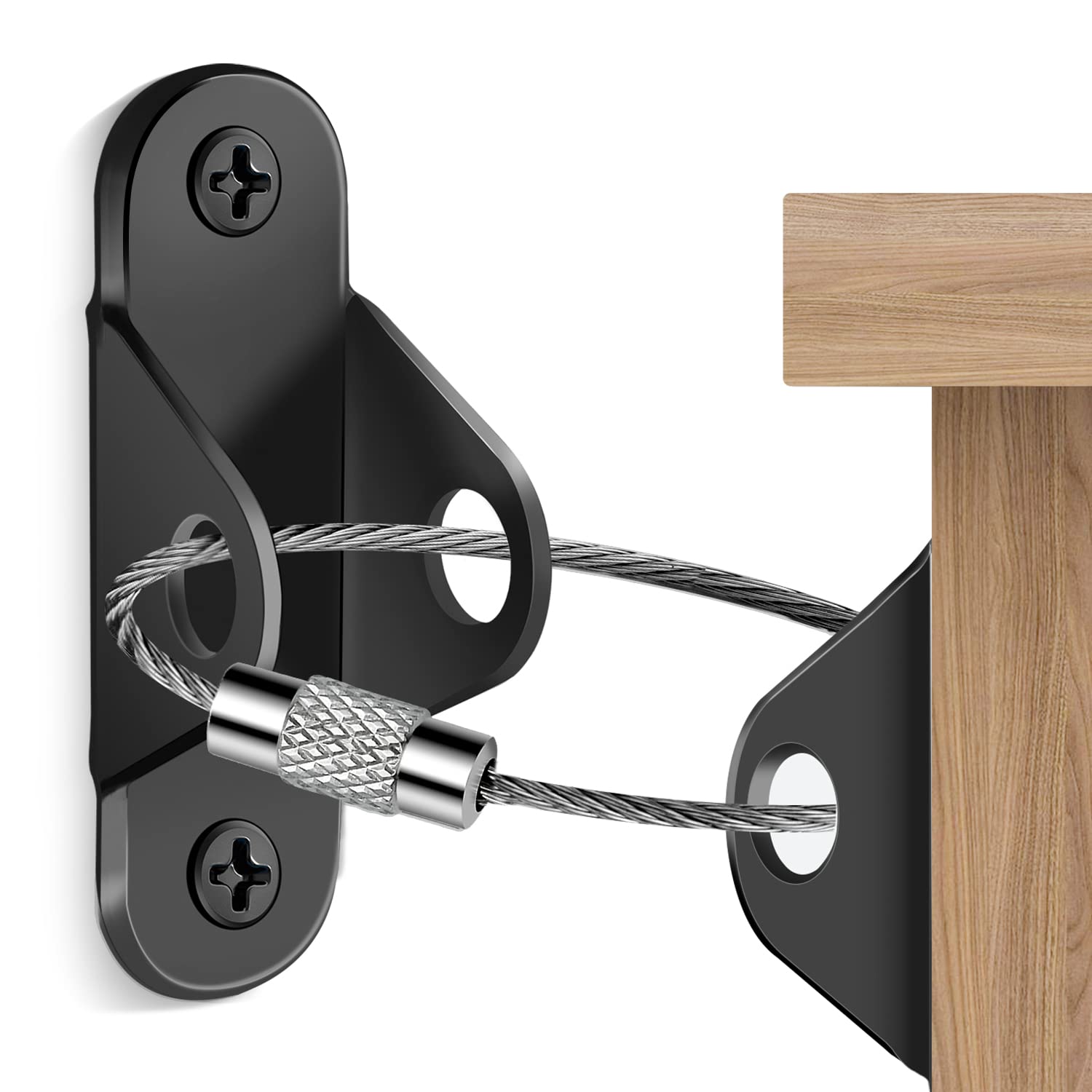 Furniture Anchors (10 Packs) Anti Tip Furniture Anchors for Baby Proofing, Furniture Wall Anchor