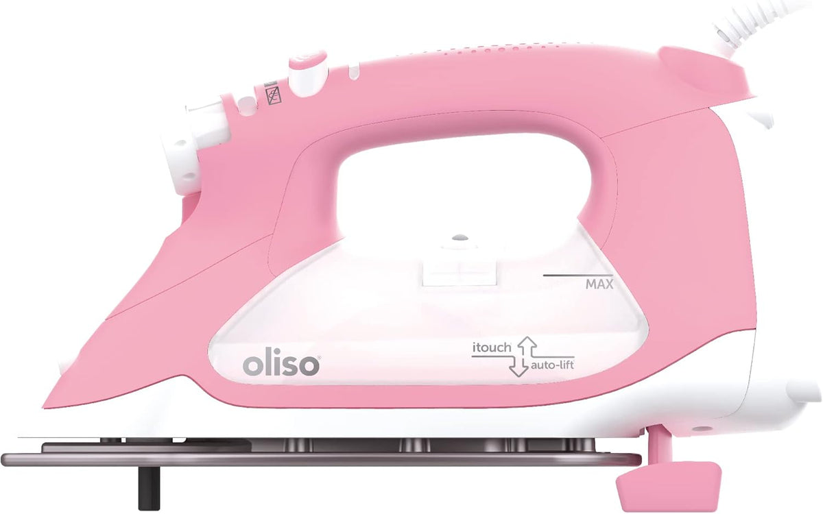oliso TG1600 ProPlus Smart Iron with Auto-Lift – 1800 Watt Steam Iron for Clothes, Sewing, Quilting