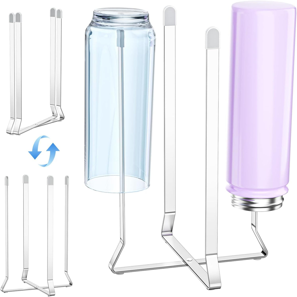 Water Bottle Drying Rack, Stainless Steel Baby Bottle Drying Rack, Collapsible Bottles Dryer Rack