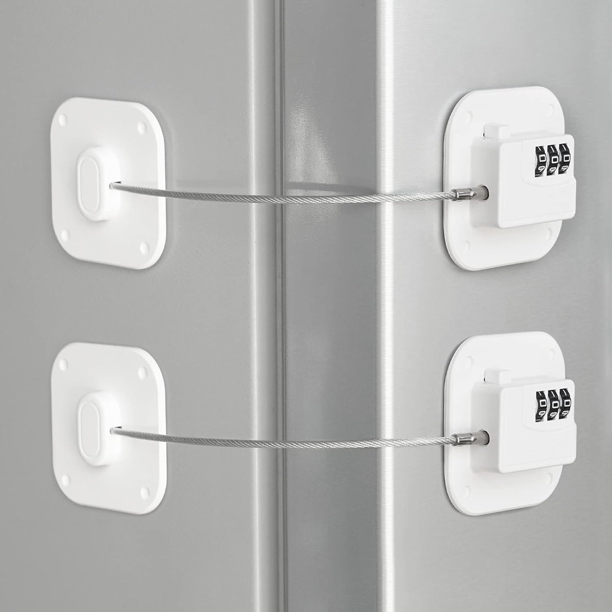 Refrigerator Lock, Combination Lock for Refrigerator Cabinets, Drawers, Heavy Duty Fridge Lock