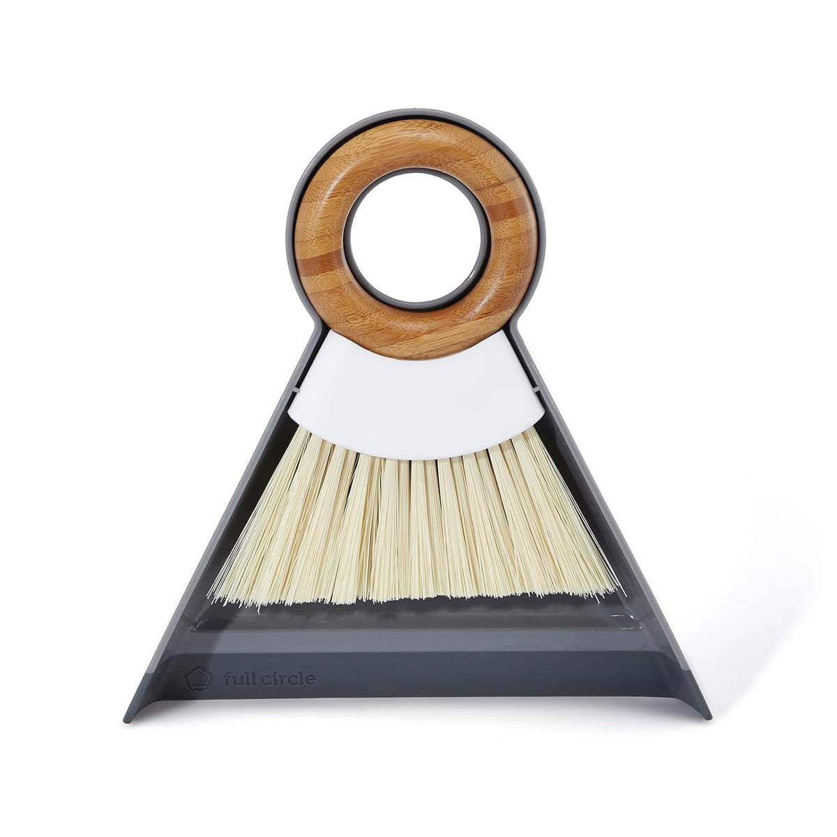 Full Circle Tiny Team Mini Compact Brush & Dustpan Set, Portable Handheld Broom for Quick Cleanups