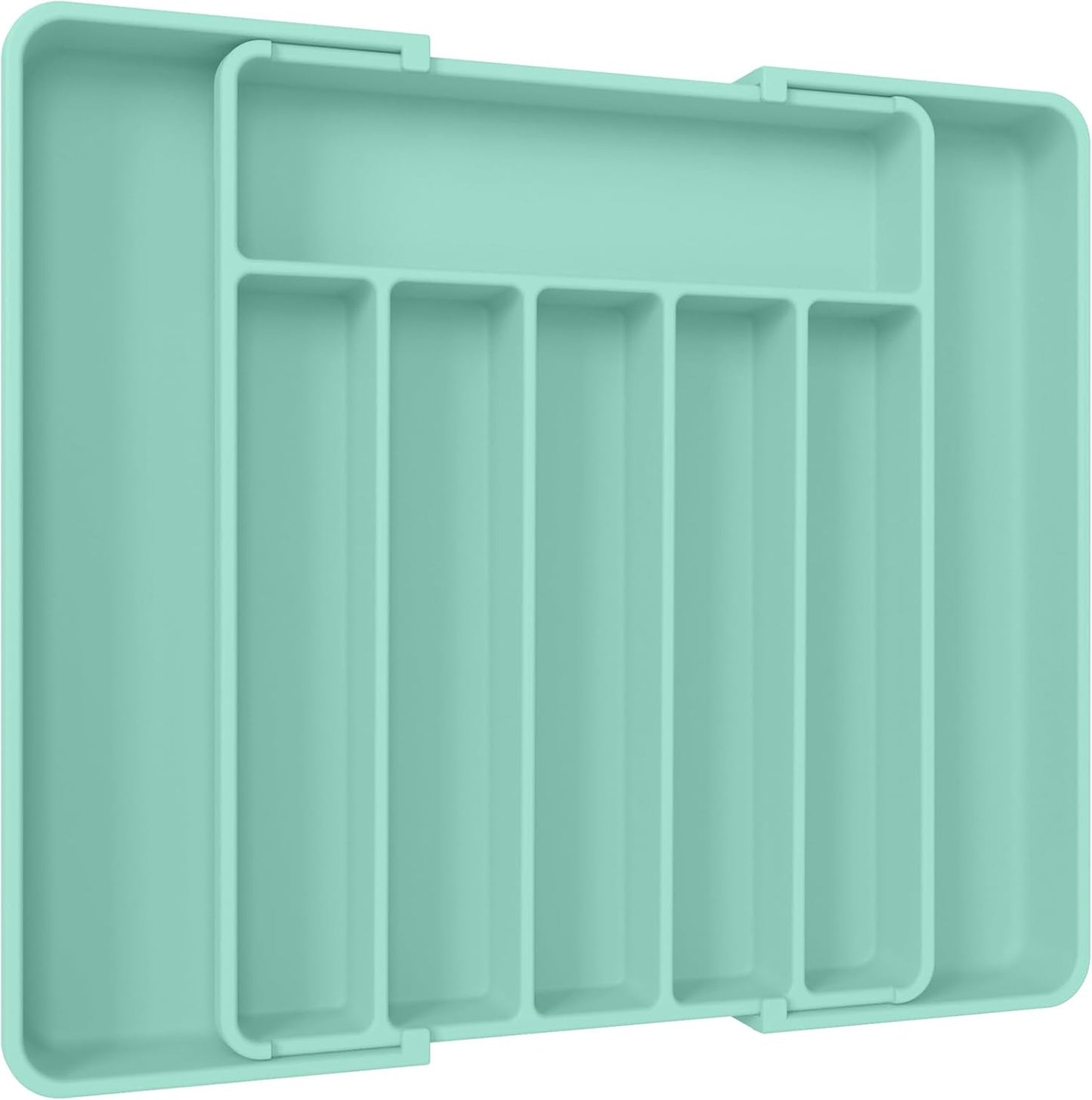 Aujen Silverware Organizer - Expandable Kitchen Drawer Organizer, Adjustable Utensil Organizer