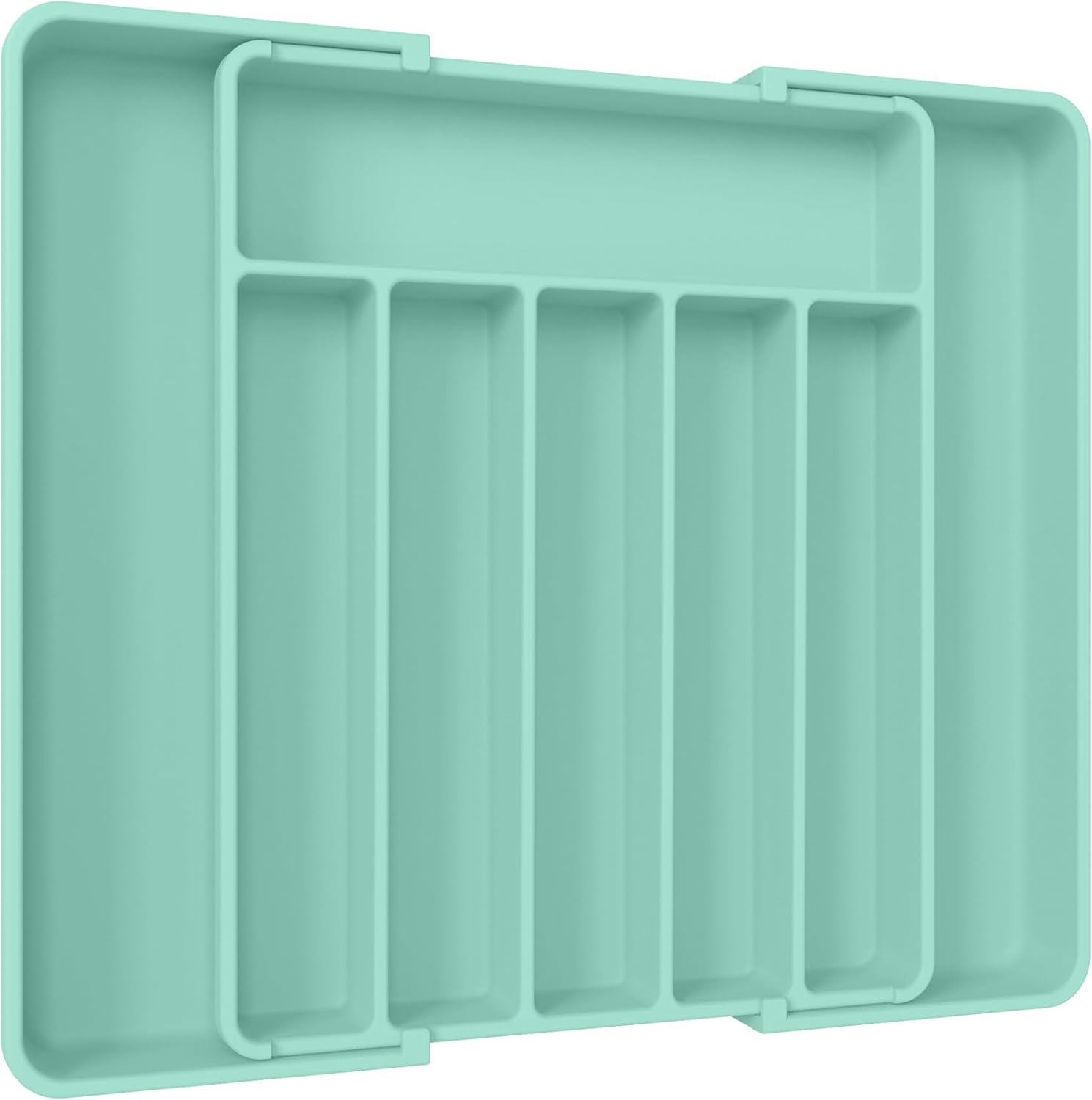 Aujen Silverware Organizer - Expandable Kitchen Drawer Organizer, Adjustable Utensil Organizer