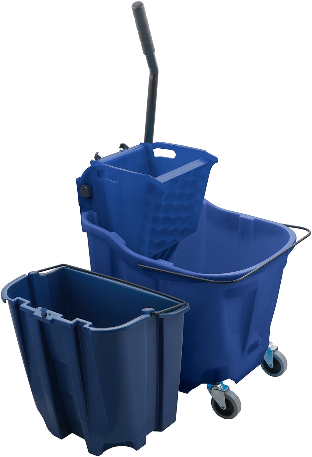 Carlisle FoodService Products Omnifit Mop Bucket with Side Press Wringer and Soiled Water Insert