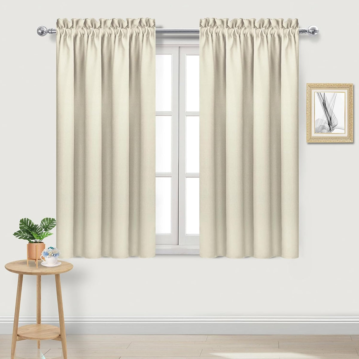 DWCN Blackout Curtains for Bedroom – Rod Pocket Thermal Insulated Noise Reducing Noise Reducing