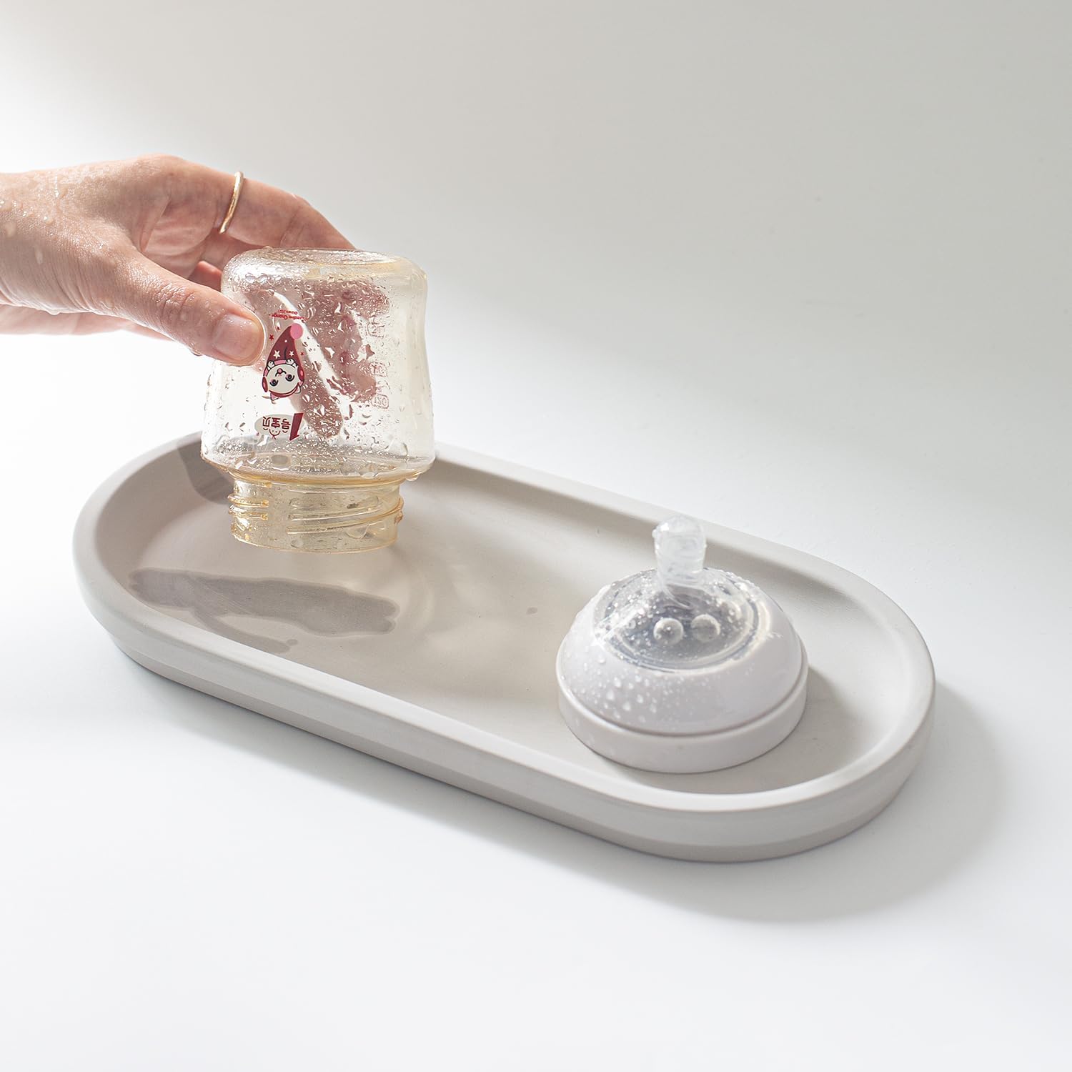Selegna Diatomaceous Earth Stone Sink Tray - Quick Drying, Reversible Tray for Kitchen & Bathroom