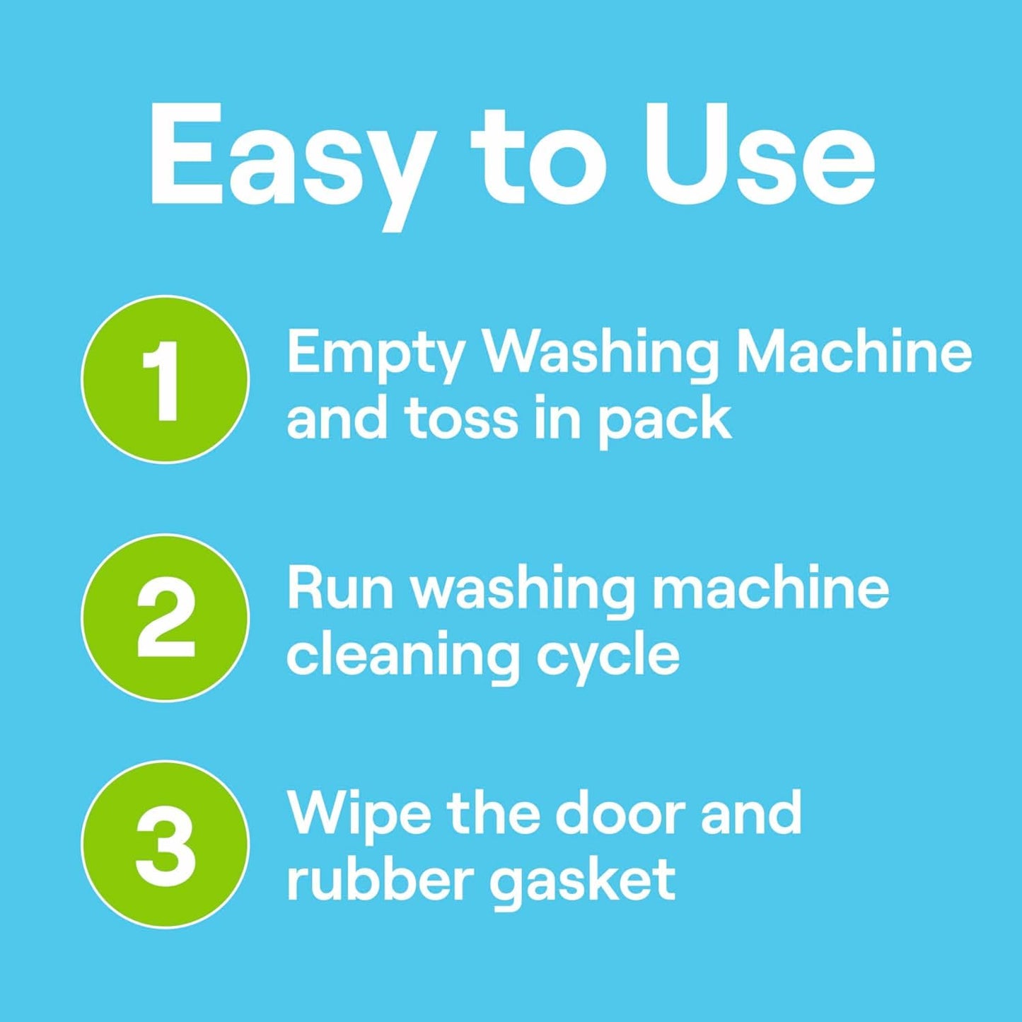 Seventh Generation Washing Machine Cleaner 6 Count Free & Clear Targets Odor-Causing Residue