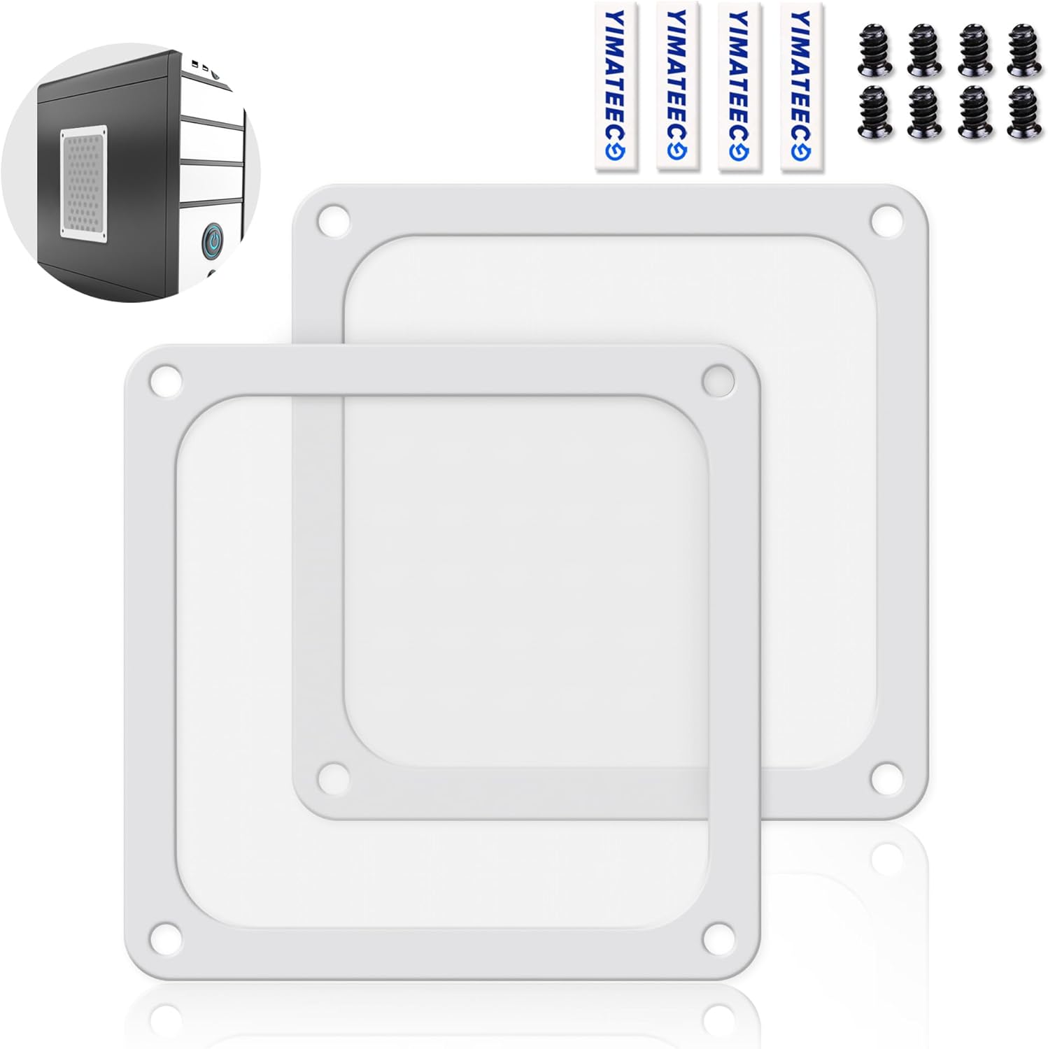 Dust Filter PC 140mm for Computer Cooler/PSU/Routers Nylon 80 Mesh, Magnetic Frame Fan Dust Mesh PC