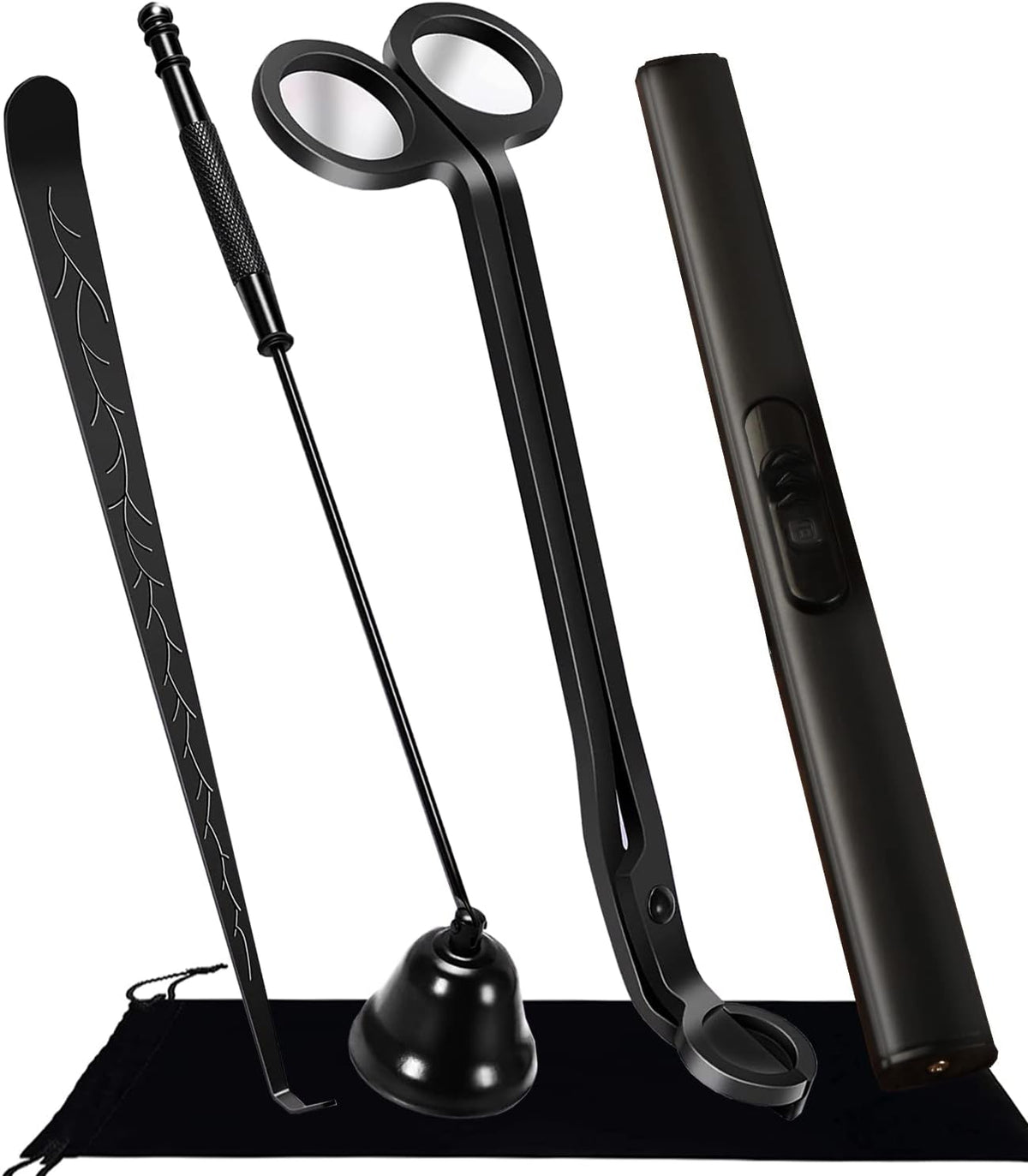 4 IN 1 Candle Wick Trimmer, Electric Candle Lighter Rechargeable, Candle Snuffer, Candle Wick