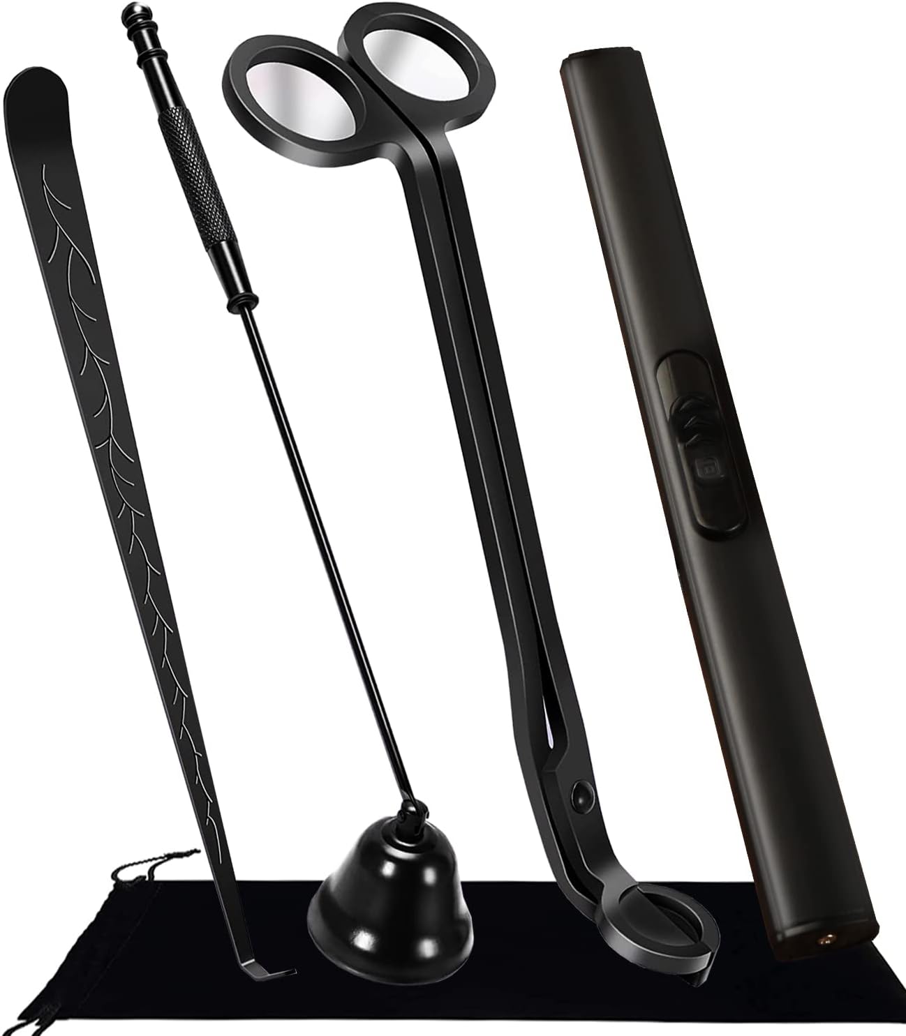 4 IN 1 Candle Wick Trimmer, Electric Candle Lighter Rechargeable, Candle Snuffer, Candle Wick