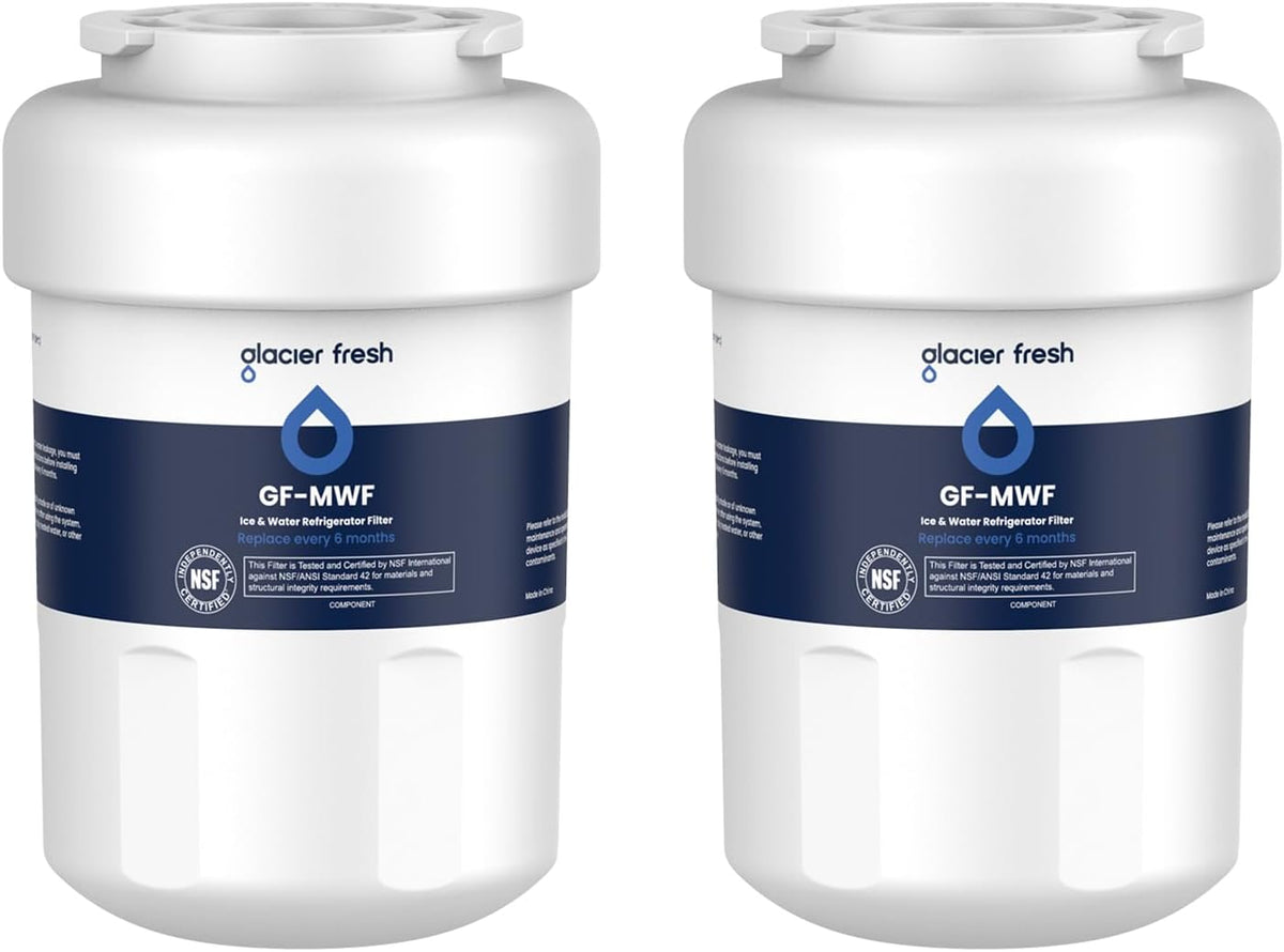 GLACIER FRESH Replacement for MWF Refrigerator Water Filters, SmartWater MWFP, MWFA, GWF, HDX