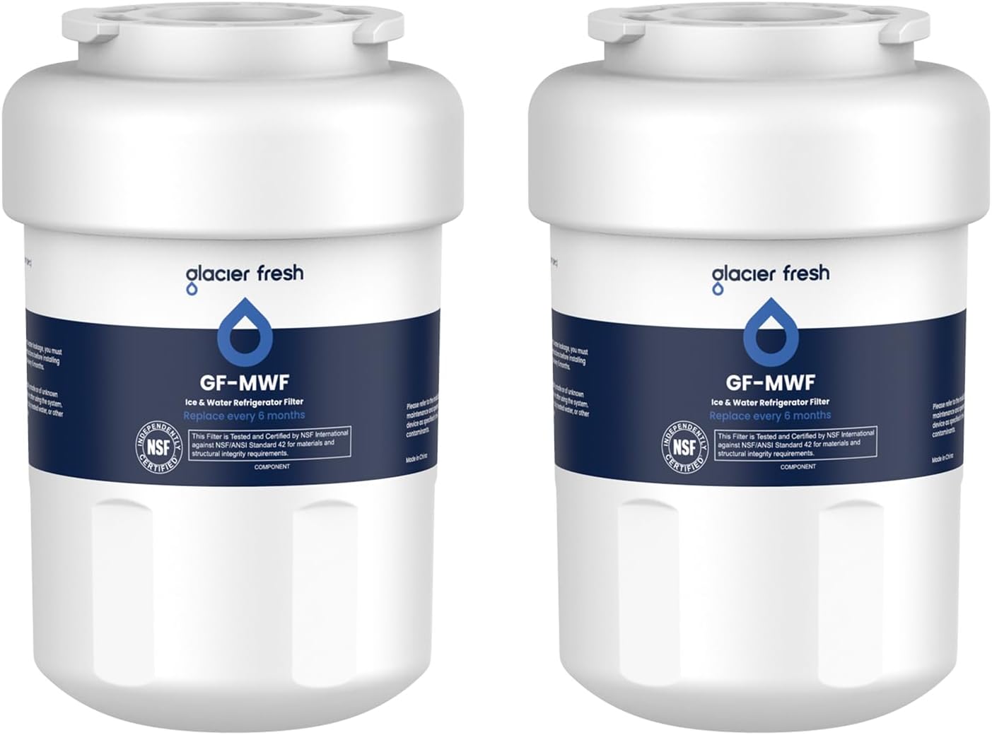 GLACIER FRESH Replacement for MWF Refrigerator Water Filters, SmartWater MWFP, MWFA, GWF, HDX