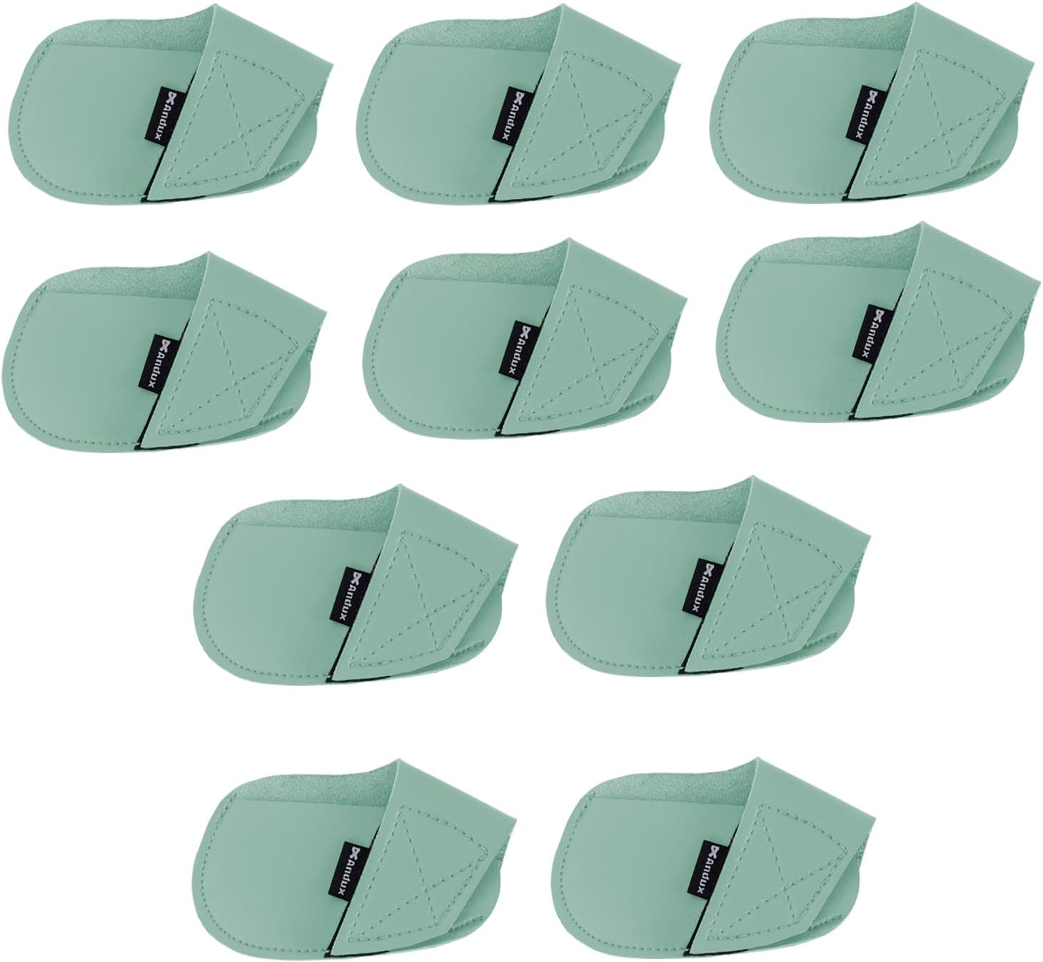 Andux 10Pack PU Golf Irons Club Head Covers Pouch Holder MT/PU03