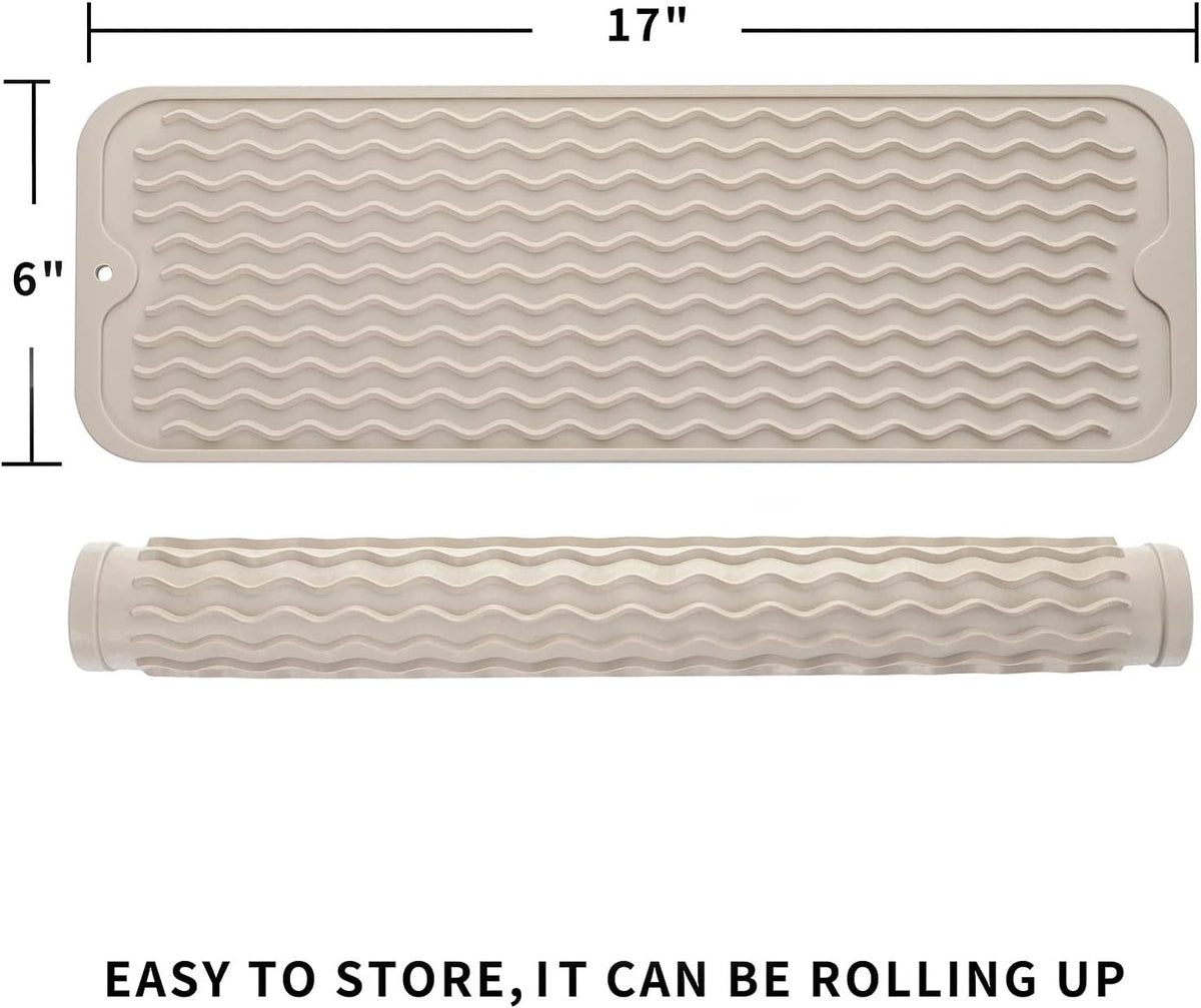 Silicone Dish Drying Mat for Multiple Usage,Easy clean,Eco-friendly,Heat-resistant Silicone Mat for