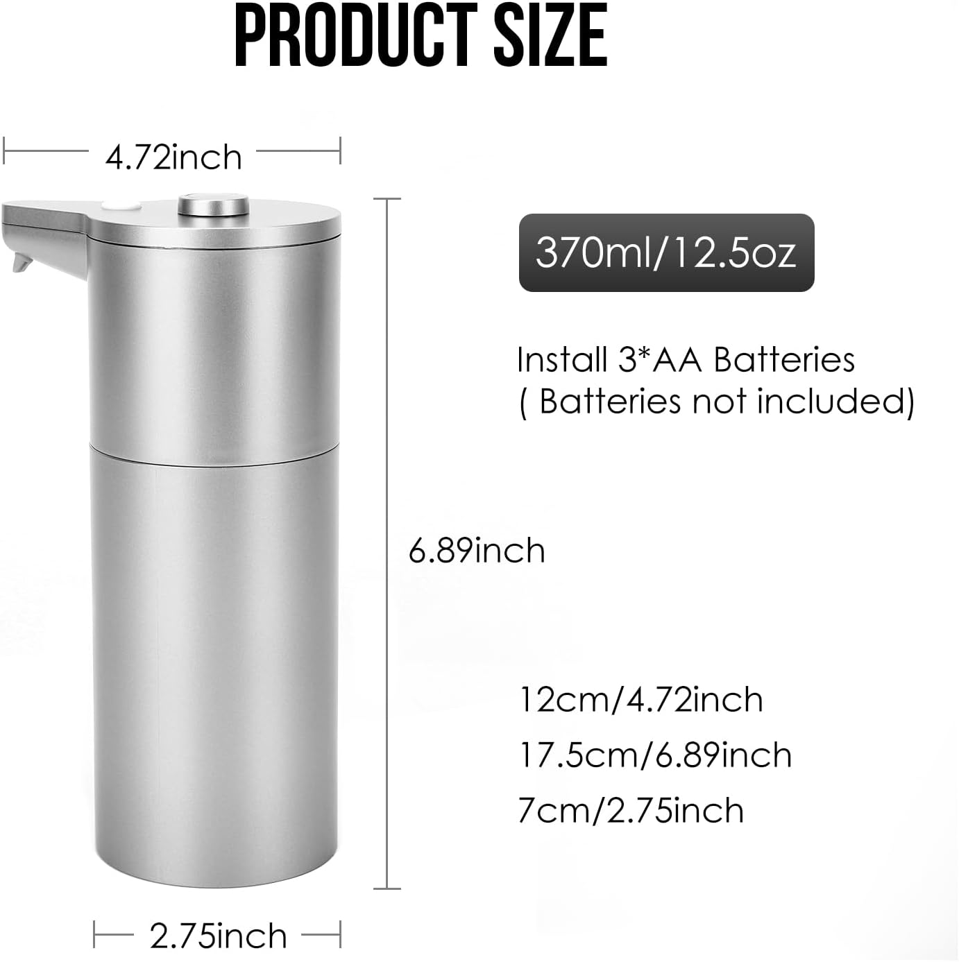 Aunmaon Automatic Soap Dispenser Touchless,Upgrade Adjustable Volume for Thick and Thin Liquid