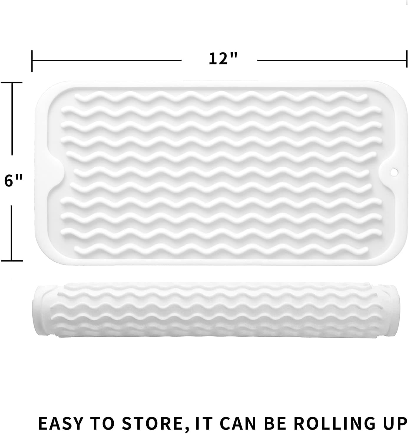 Silicone Dish Drying Mat for Multiple Usage,Easy clean,Eco-friendly,Heat-resistant Silicone Mat for