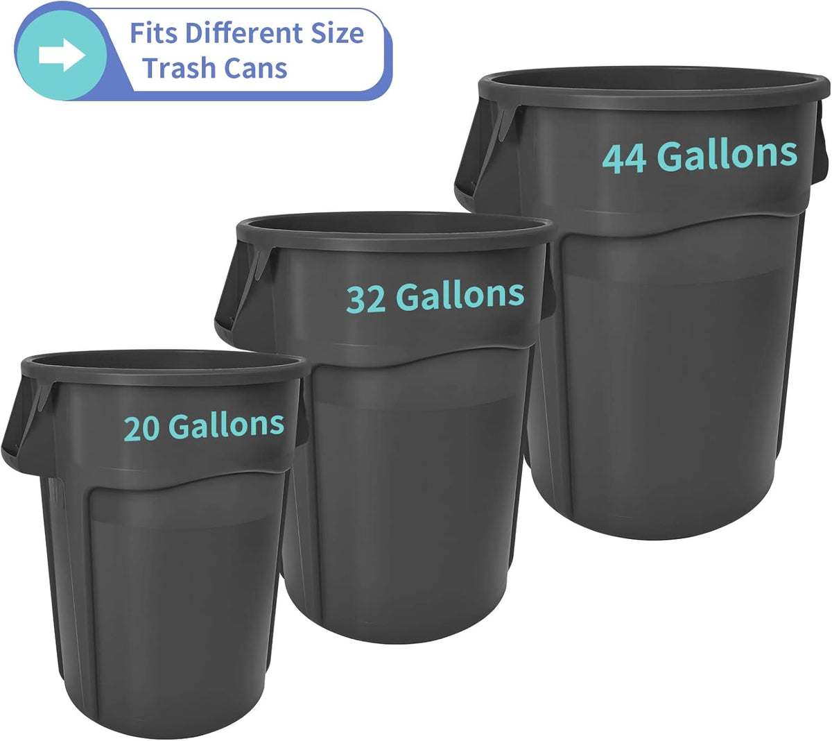 MOLIGOU 12 Pockets Trash Can Caddy Bag, Garbage Bin Caddy Organizer for Cleaning Tools and