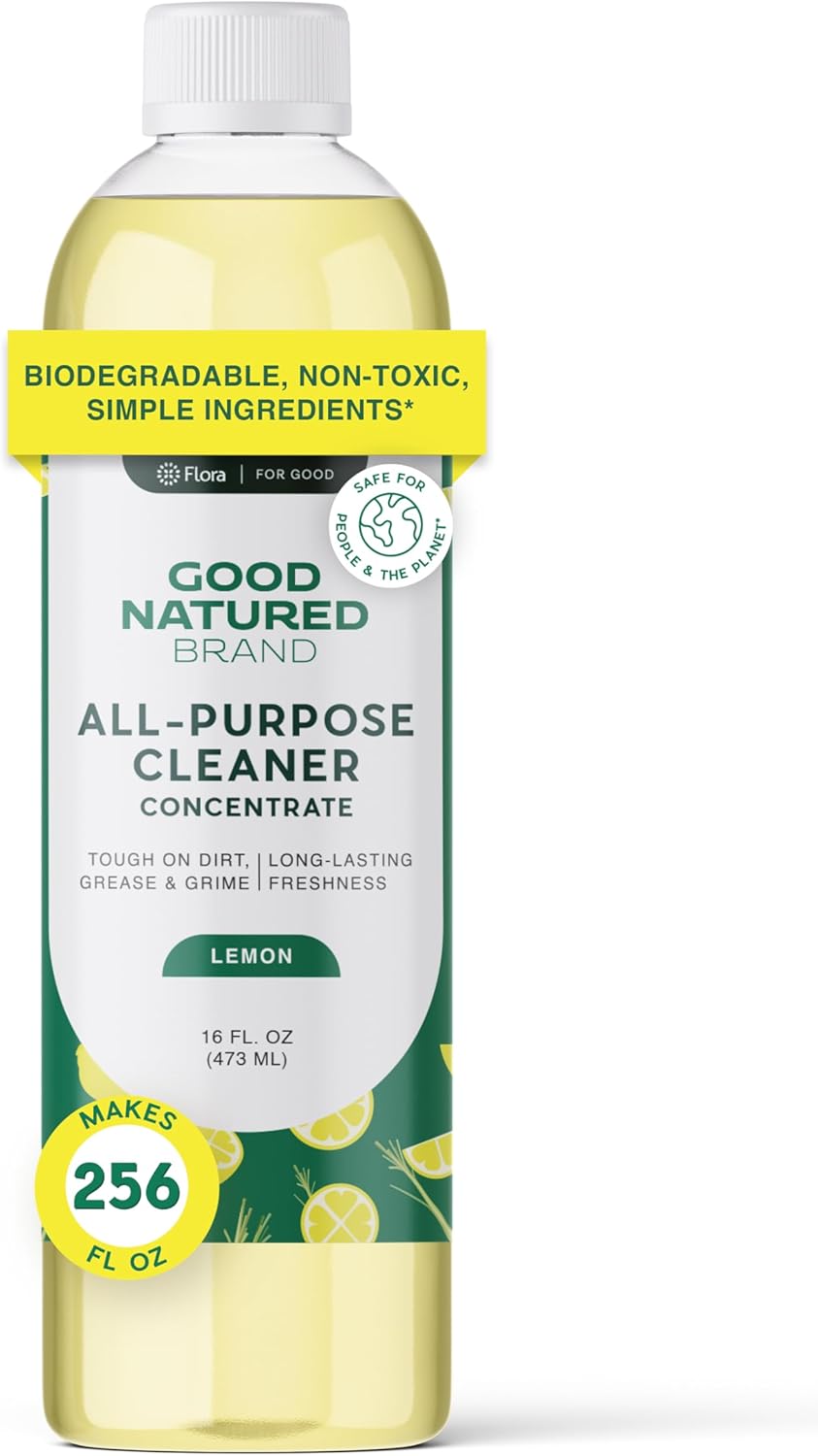 Good Natured Brand All-Purpose Cleaner Concentrate | Multi-Surface Cleaner | Natural Lemon