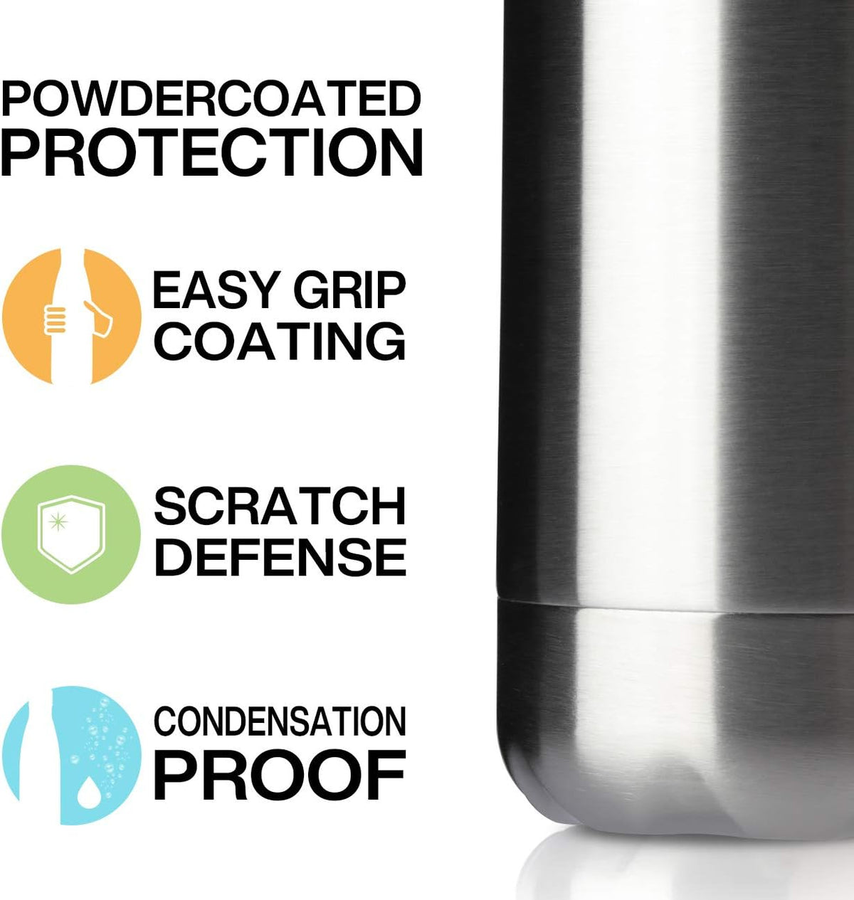 MEWAY 17oz Sport Water Bottle 8 Pack Vacuum Insulated Stainless Steel Leak-Proof Double Wall Cola