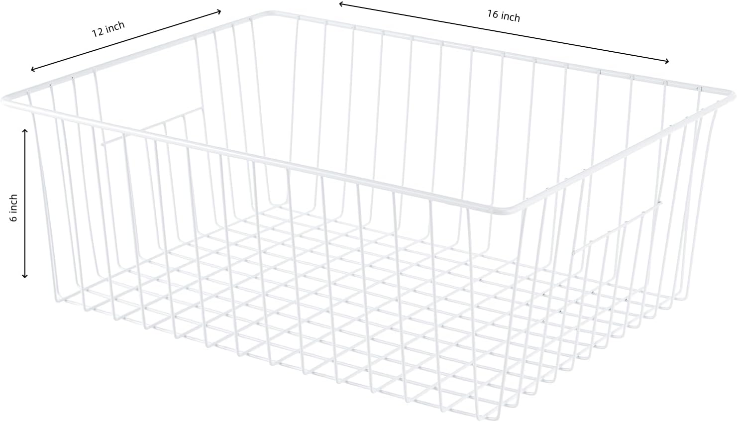 Freezer Organizer Bins, Upright Freezer Baskets for 16, 17, 21 cu.ft Standup Freezer, Wire Storage