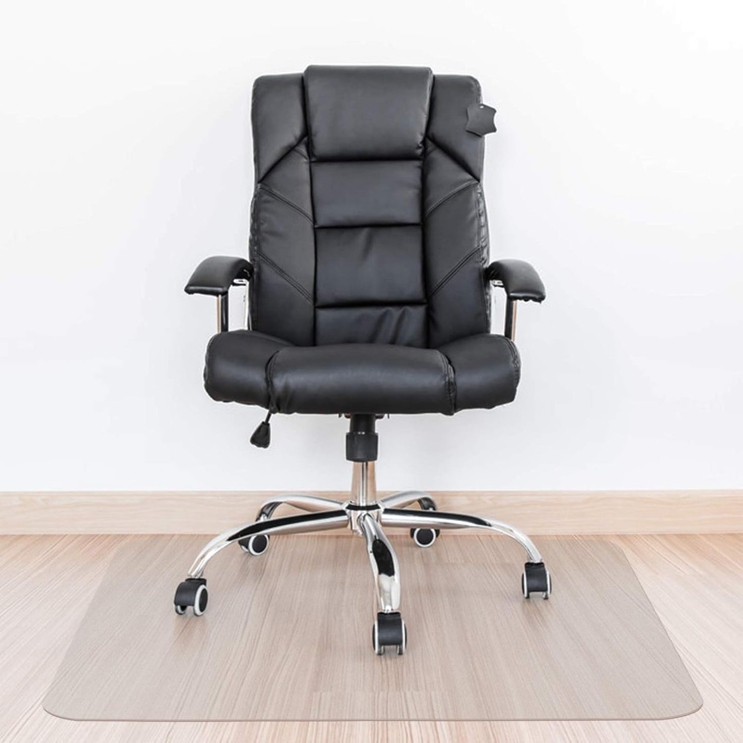Kuyal Clear Chair Mat, Hard Floor Use, 48" x 36" Transparent Office Home Floor Protector mat