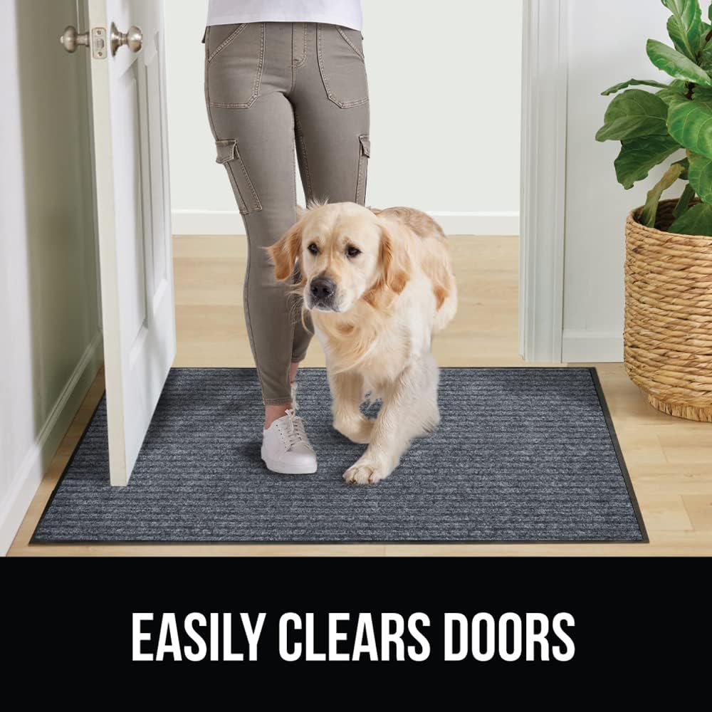 GORILLA GRIP Traffic Guard Door Mat, 59x24, Heavy Duty Welcome Mats, Commercial Office Space