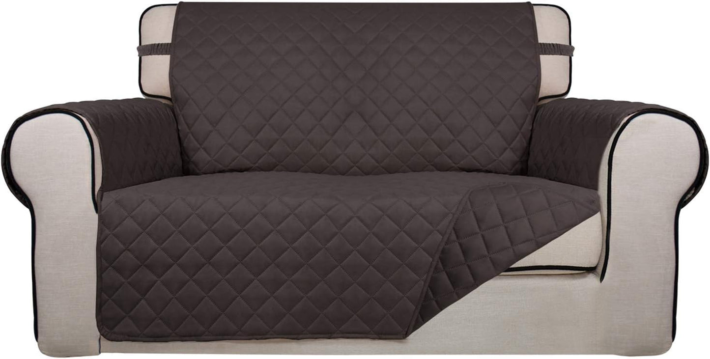 PureFit Reversible Quilted Sofa Cover, Water Resistant Medium Slipcover Furniture Protector