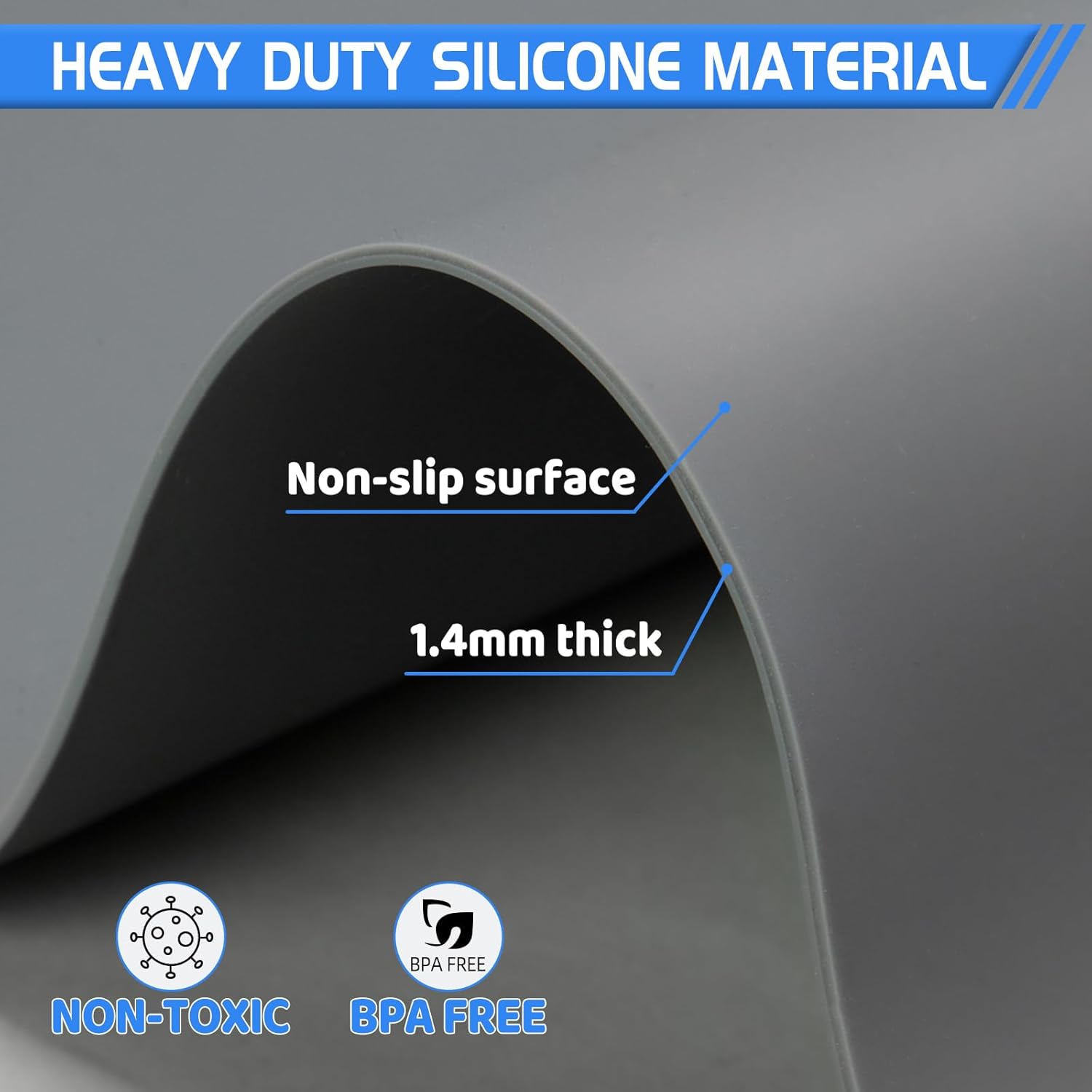 Warome Silicone Mats for Kitchen Counter, 36"X 23.6" Heat Resistant Mats for Countertop, Extra