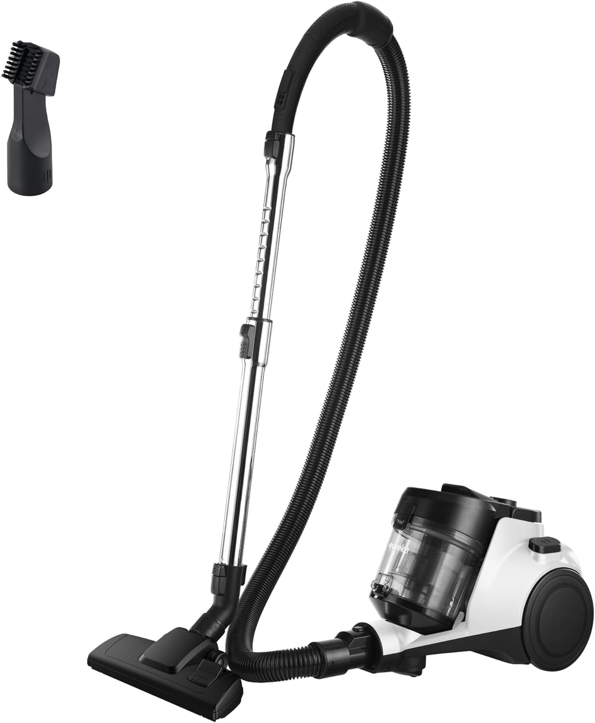 Eureka Bagless Canister Vacuum Cleaner, 1100W High Power Vacuum Cleaner for Carpets and Hard Floors