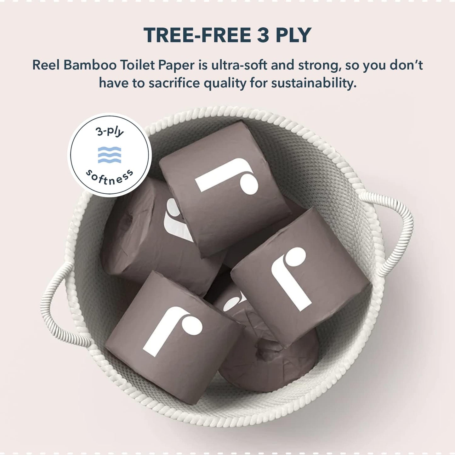 Bulk Reel Premium Toilet Paper - 2 Pack - 48 Rolls of Toilet Paper - 3-Ply Made From Tree-Free